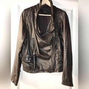 AllSaints Quilted Leather Jacket - Women's US 10 - PLS Read Description